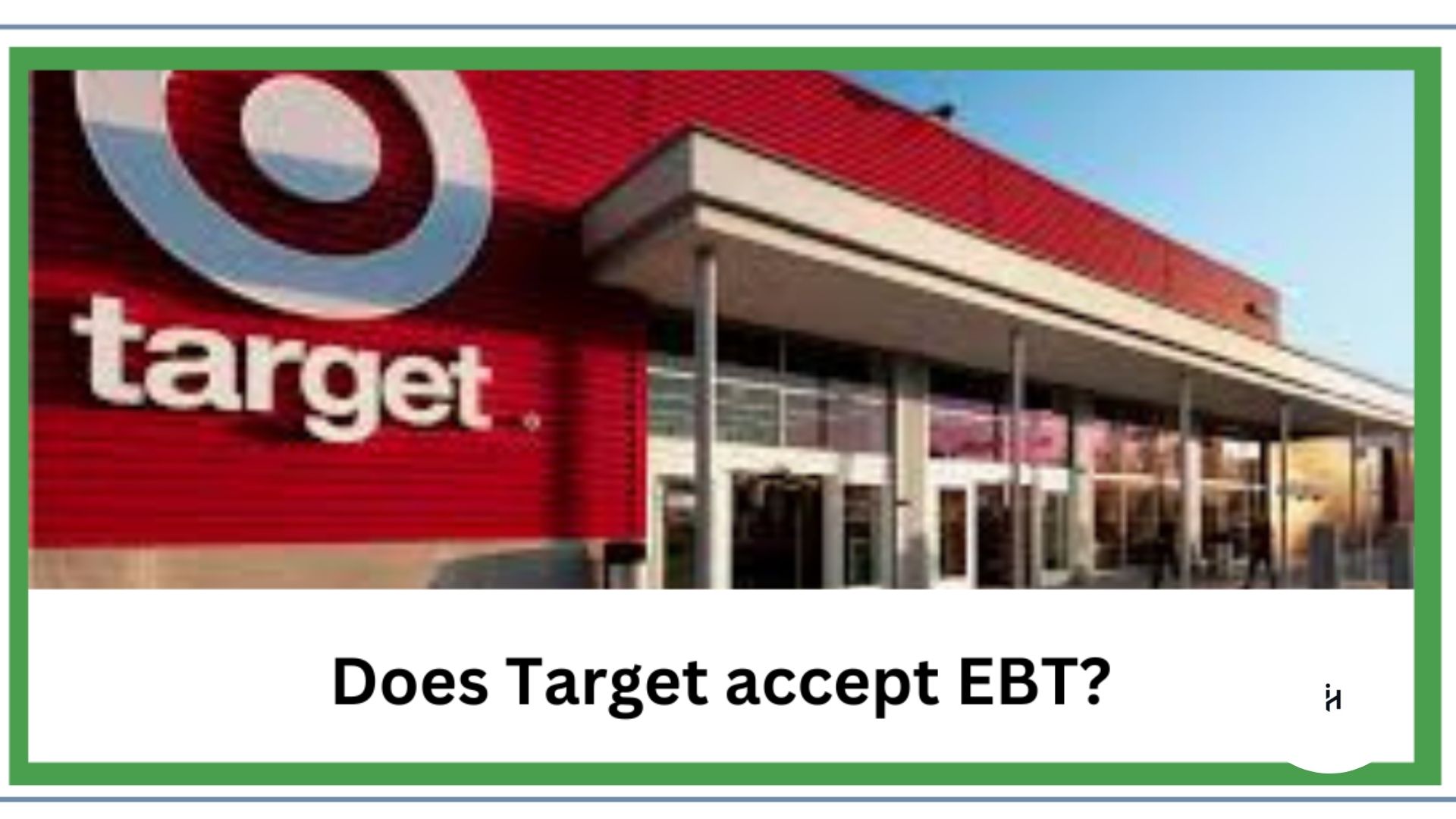 Does Target take EBT